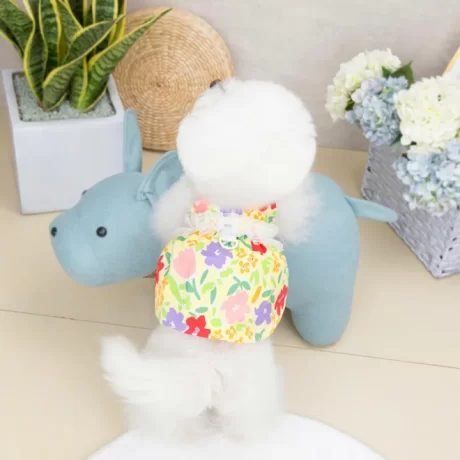 zhongku Ins Pet Korean Clothes Floral Lace Cat Sling Shirt Shihtzu Ladylike Dog Dress