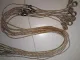 Rope for tethering chickens, bantams, brown, approximately 80 cm to 1 meter long, 1 piece per set.