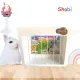 new! Large grass manger with Shobi cage, minimalist cream color. Goes with every color tone. Can hold a lot of grass.
