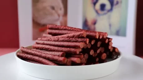 ขนมสุนัข ขนมน้องหมา แบบแท่งรสเนื้อ แท่งนิ่ม แบบแท่งแข็ง​กลม แท่งเนื้อโปรตีนสูง หมาการฝึกอบรมรางวัลอาหาร สติ๊กจิ๋ว 500 กรัม