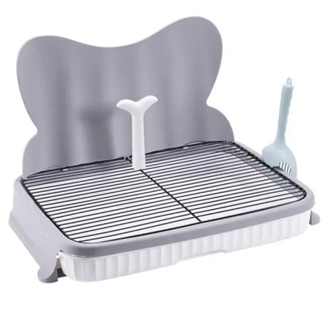 WHALE Dog Pee Tray with Baffle Large Drawer Type Dog Toilet Puppy Potty