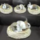 Grass houses, straw houses, grass nests, grass beds, round grass beds, claw scratchers, teeth sharpeners for rabbits, guinea pigs, chinchillas, made from natural materials.