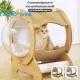 Winky Wink Capsule Bed, Cat Bed, Pet Bed, Minimalist, Luxurious with Sleeping Hole