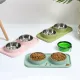 MAGIC WAND FOREBODE75DE7 Stainless Steel Bowls Pet Supplies Cats Bowl Dog Food Dish Pet Feeder Water Bowl