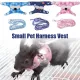 Fashion Cute For Rat Squirrel Chinchilla Nylon Rope Gerbil Cute Walking Lead Hamster Leash Pet Supplies Mouse Vest