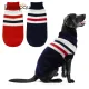 Benepaw Turtleneck Striped Dog Sweater Warm Knitted Pullover Soft Knitwear Winter Pet Clothes For Small Medium Large Dogs