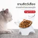 Pet food bowls, cat rice bowls, dog food bowls Cute small bowl, cat shape, clear bowl, sloped.