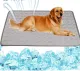 Dog Cooling Mat Ice Pad Large Size 100*70 Pet Extra Large Cat Ice Silk Cool Pet Summer Cat Cooling Blanket Cushion Indoor Outdoor Seat Portable Puppy Pet Mat