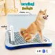 Petcho 2-Tier Dog Pee Tray, Pole for The Younger Ones to Aim, Dog Toilet, Dog Toilet Tray