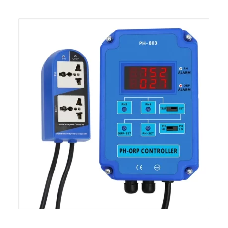 Redox Controller Digital PH Monitor Plastic for Aquarium Hydroponics Plant Pool Spa W/ Output Power Relay EU Plug