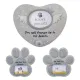 Pet Memorial Stones for Dogs Heart Paw Print Dog Tombstone Outdoor Garden Stones Grave Markers Outdoors with Name and Dates Pet Memorial Stones for Dogs or Cats usual