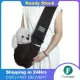Flameer Comfortable Dogs Carrier Cats Bunny Wide Shoulder Strap Cross Bag Belt Pouch Puppy Carrying Pet Slings Bag for Traveling Outdoor