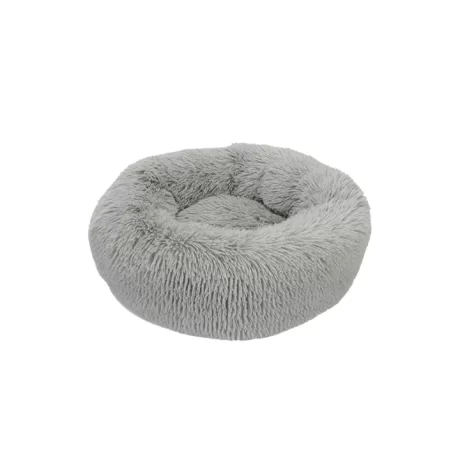 Pet Supplies Cuddly Fluffy Washable Sleeping Indoor Round Non Slip Soft Portable Winter Warm For Small Dogs Cat Bed