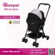 Compet - Japanese Premium Pet Stroller, Dog Stroller// [milimili EG] - Black Sorbet รถเข็นสุนัข รุ่นมิลิมิลิ อีจี - แบล็ค ซอร์เบท