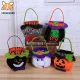VSDGF Kids Trick Or Treat Witch Tote Bags Pumpkin Handbag Loot Bag Halloween Candy Bag