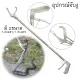 Snake catching stick, length 1.2/1.5 meters, extendable and retractable, super alloy, can be used for ten years, with lock.