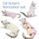 jianjia28 Lovely Pet Cat Retrieve After Clothing Pet Wound Anti-mite Sterilization Suit