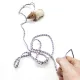 YAZHE Durable 1 pcs with Bells Adjustable Nylon Walking Rat Hamster Leash Hamster Harness Mouse Collar Rope Pet Supplies