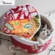 NANRUO Cozy Warm For Small Cats Instant Noodle Ramen Shape Cushion Soft Warm Nest Pet Bed Cat House Udon Cup