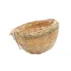 Accieey Bird Nest Natural Materials Hand-woven with Hook Pet Bird Parrot Bamboo House Bird Supplies Bird House with