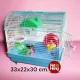 2-layer hamster cage size 22x35x29 cm.