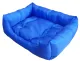 Dog and cat bed, fur-free model, blue