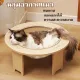 ?QERAL?COD cat dome, space hole, cat bed with clear acrylic hole, cat condo, cat bed