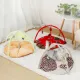 CARING PETS Plush Cat Activity Playing Tent With Hanging Educational Toys Soft Pet Cat Playing Bed Pet Accessories Foldable Cat Play Mat Puppy