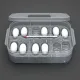 Reptile Egg Tray, Reptile Egg Box, Reptile Breeding Box, Reptile Incubator Box, suitable for incubating snakes, lizards, reptiles with thermometer.