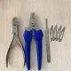 Discount on scissors for cutting pig tails + scissors for cutting pig tusks + knife for cutting pigs, plus 10 blades as a set. Complete set, ready to use conveniently.