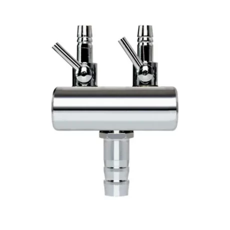 ?In Stock?QUI Stainless Steel Lever Distributor Splitter Oxygen Pump Air Flow Control Aquarium Outlet Accessories