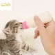 GWJ3360 Soft Lightweight With Clear Scale Extrudable Silicone Bite resistance Puppy Milk Feeder Pet Feeding Bottle Kitten Water Bottle Cat Pacifier Feeder