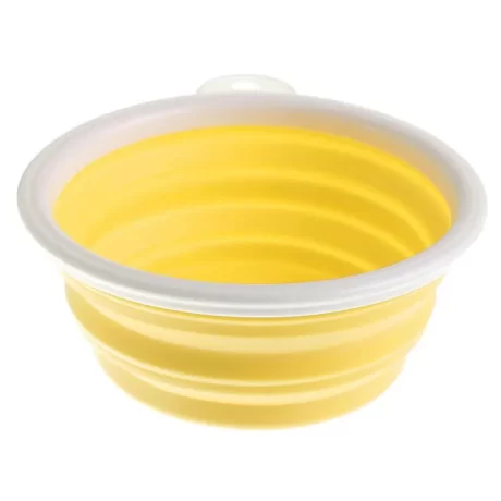 huanhuang? Portable Collapsible Folding Travel Pet Feeding Bowl Dog Cat Water Dish Feeder