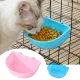 Dog Food Bowl Wear-resistant Anti-deformed Smooth Surface Hanging Solid Color Feed Water Non-slip Dog Bowls Pet Feeder for Pet Cage Dog Food Bowl