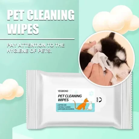✨????????✨ Nano Wipe Dog Cat Wet Wipes Nano Silver Formula Dog Cat Rabbit 80pcs Pet Tear Stains Removal Wipes